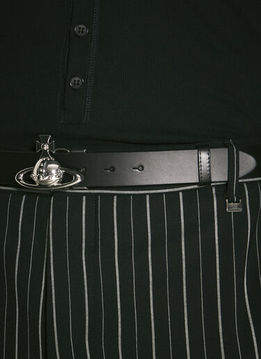 Vivienne Westwood Orb Buckle Belt Black vvw0159020