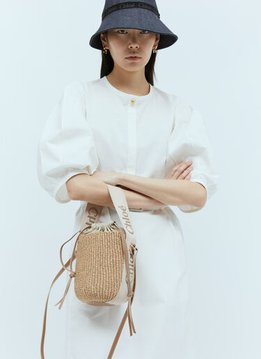 Chloé 小号 Woody 篮式托特包 米色 chl0255060