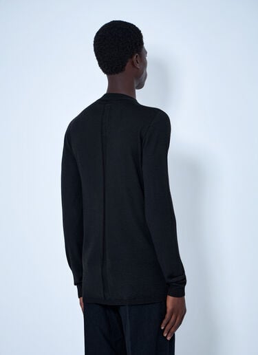 Rick Owens Fine Knit Crewneck Sweater Black ric0165077