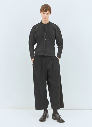 Homme Plissé Issey Miyake Wide-Leg Pleated Pants Black hmp0158016