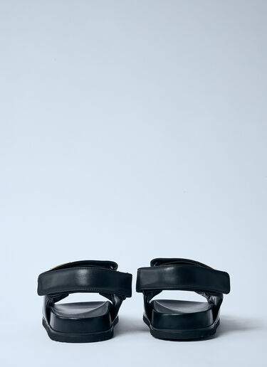 Prada Padded Leather Sandals Black pra0260004