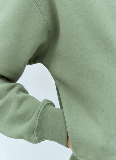 Le Hoodie Zip Gros Grain Sweatshirt Jacquemus Le Hoodie Zip Gros Grain Sweatshirt Green jac0158016