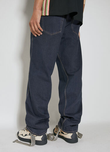Lanvin Baggy Twisted Leg Jeans Blue lnv0154005