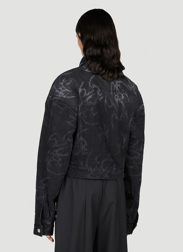 Han Kjøbenhavn Laser Tribal Denim Jacket Black han0153008