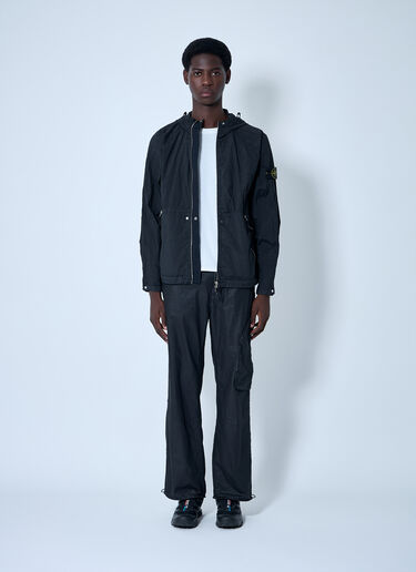 Stone Island コンパスパッチ トラックパンツ ブラック sto0160019