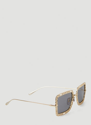 Gucci Chain Frame Sunglasses Gold guc0247361