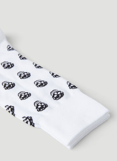 Skull Motif Socks Alexander McQueen Skull Motif Socks White amq0147103