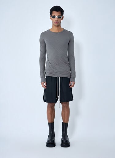 Rick Owens Crewneck Long Sleeve T-Shirt Grey ric0163025