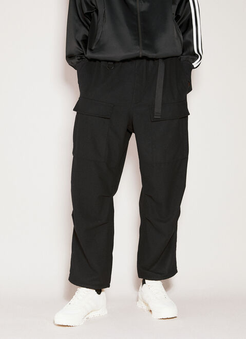 Y-3 Flannel Cargo Pants Black yyy0254005