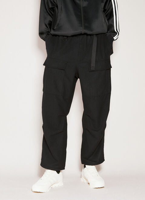 Balenciaga Flannel Cargo Pants Black bal0154003