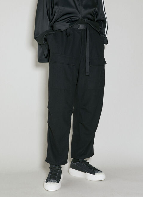 Y-3 Flannel Cargo Pants Grey yyy0354014