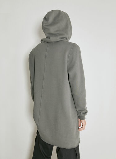 Rick Owens DRKSHDW Distressed Hooded Sweatshirt Grey drk0154006