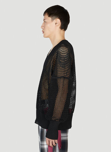 Mesh Sweater Sulvam Mesh Sweater Black sul0152009
