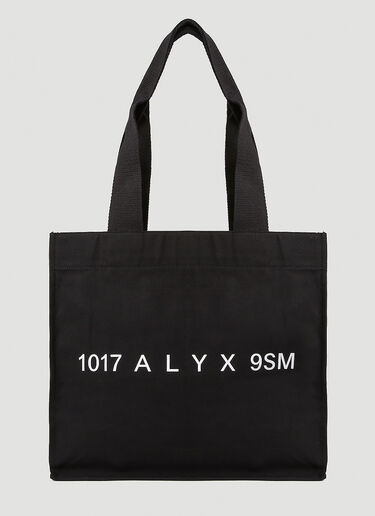 1017 ALYX 9SM Peace Sign Tote Bag Black aly0152018