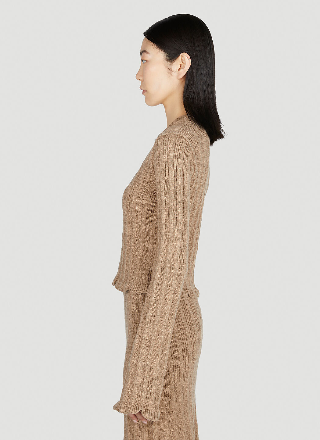 Acne Studios Ribbed Sweater in Brown fur Damen LN CC