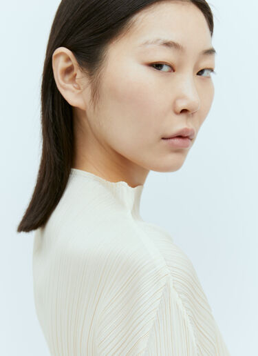 Pleats Please Issey Miyake 褶裥长袖上衣 米色 plp0255015