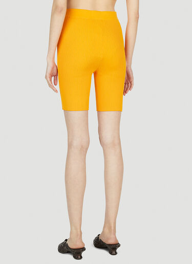 LN-CC® - Ester Manas: Knit Biker Shorts - Orange Ester Manas Knit Biker Shorts Orange est0252008