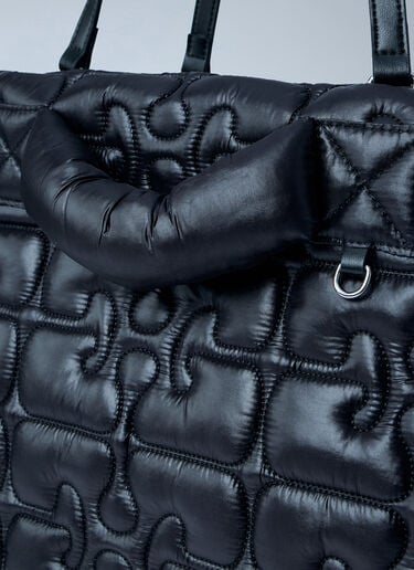 GANNI Quilted Tote Bag Black gan0263041