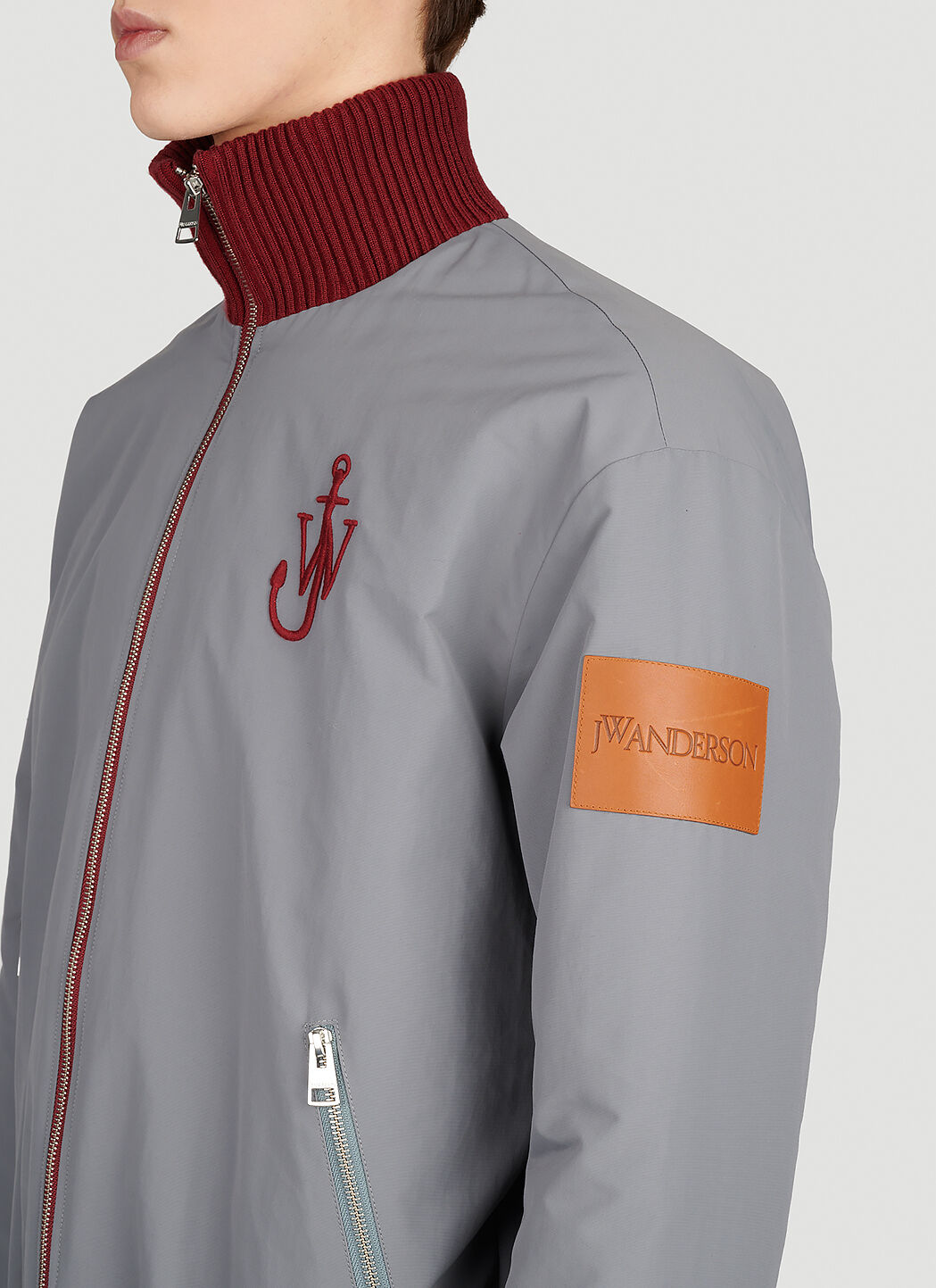 Contrast Zip Bomber Jacket