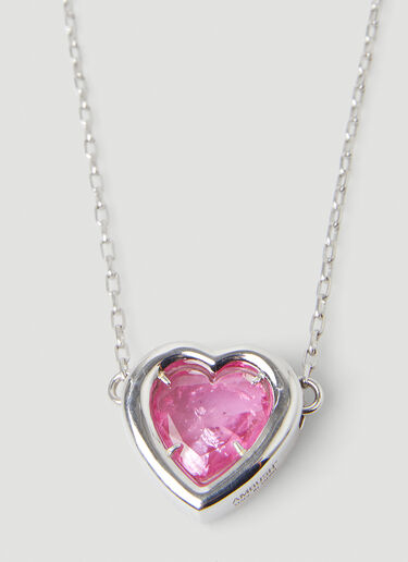 Ambush Heart Stone Charm Necklace Pink amb0248036