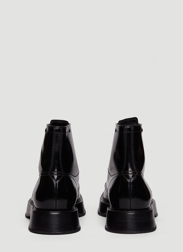 Dolce & Gabbana ブラッシュ レースアップブーツ ブラック dol0147043
