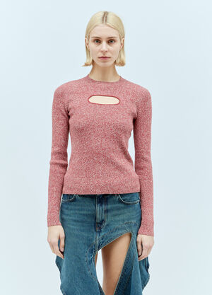 JW Anderson Chest Cut-Out Top Purple jwa0259005