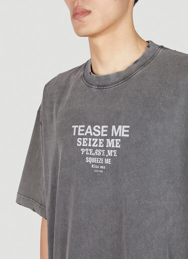 Tease Me Faded T-Shirt VETEMENTS Tease Me Faded T-Shirt Grey vet0151011