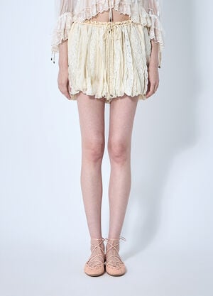 Chloé Mini Balloon Shorts White chl0260041