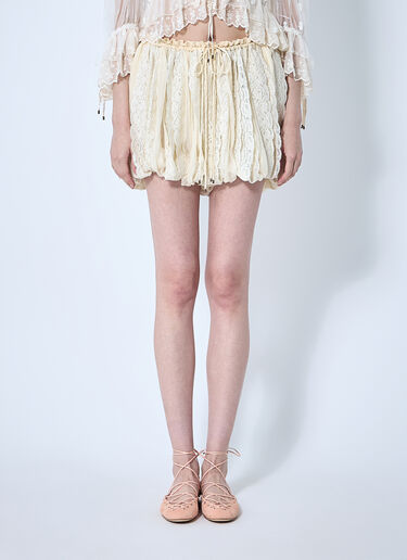 Mini Balloon Shorts Chloé Mini Balloon Shorts White chl0260041