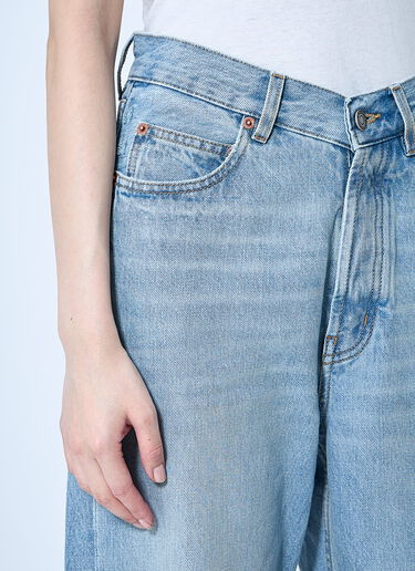 Saint Laurent Vウエストジーンズ  ブルー sla0259007