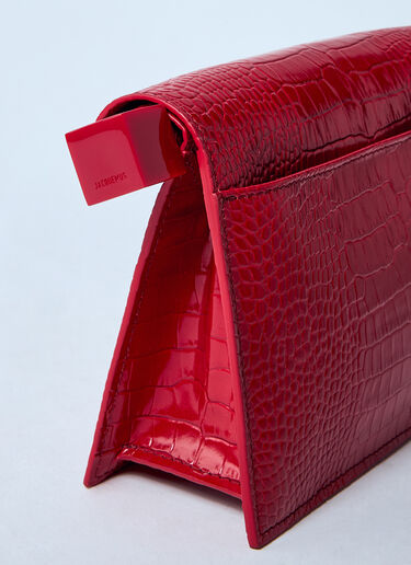 Jacquemus La Pochette Rond Carré Clutch Red jac0260028