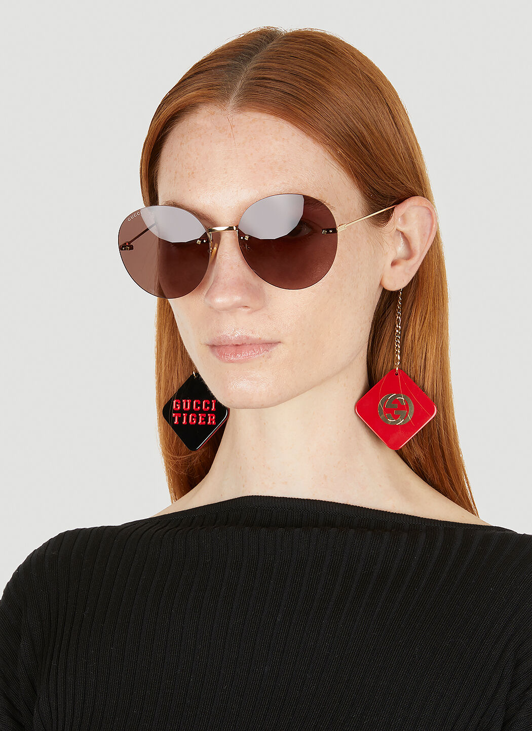 Tiger Round Frame Sunglasses
