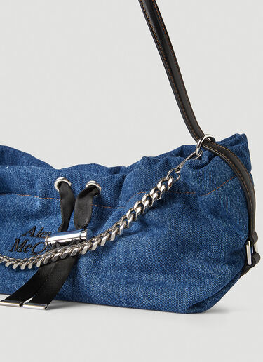 Alexander McQueen Mini Bundle Denim Bag Blue amq0247039