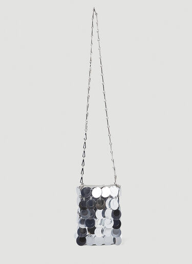 Rabanne Sparkle Mini Shoulder Bag Silver pac0247006