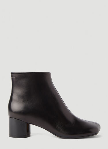MM6 Maison Margiela Leather Ankle Boots Black mmm0245036