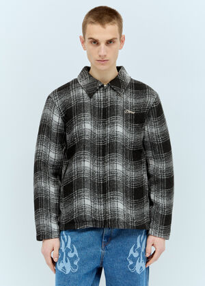 Dime Wave Plaid Jacket Black dmt0154001