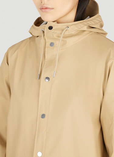 Rains Hooded Rain Jacket Beige rai0352002