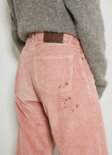 Our Legacy Boot Cut Corduroy Pants Pink our0254007