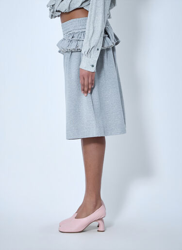 Dries Van Noten Knit Shorts with Frayed Pocket Details Grey dvn0264013