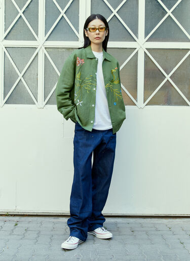 ガーデン刺繍シャツ Sky High Farm Workwear ガーデン刺繍シャツ グリーン skh0354003