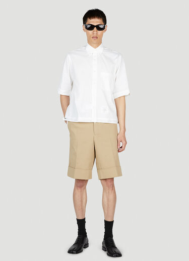 Thom Browne Logo Patch Shirt White thb0152014