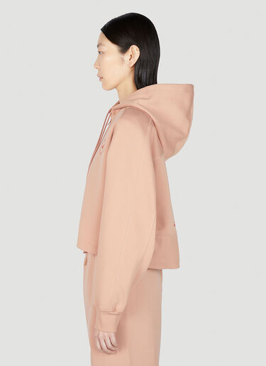 Logo Print Cropped Hooded Sweatshirt adidas by Stella McCartney Logo Print Cropped Hooded Sweatshirt Pink asm0251011