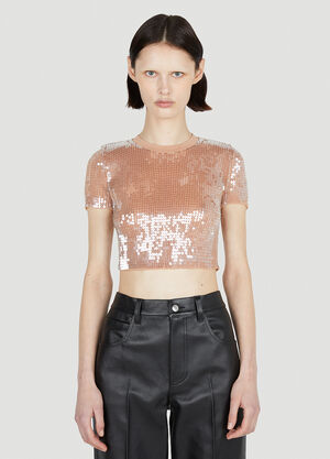 Alexander Wang Sequin T-Shirt Grey awg0258009