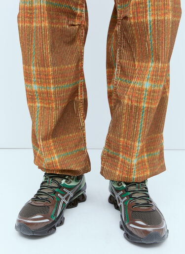 ERL Corduroy Printed Cargo Pants Brown erl0154006