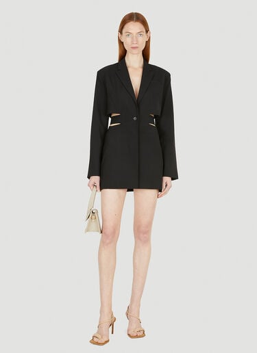 Jacquemus Women's La Robe Bari Blazer Mini Dress in Black | LN-CC®