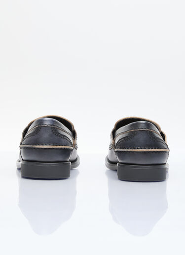 Miu Miu Leather Penny Loafers Black miu0257017