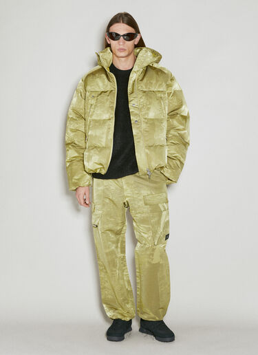 Lined Rips Drawstring Pants Y-3 Lined Rips Drawstring Pants Green yyy0154003
