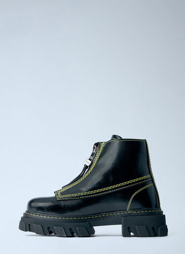LN-CC® - GANNI: Cleated Boots - Black GANNI Cleated Boots Black gan0266016