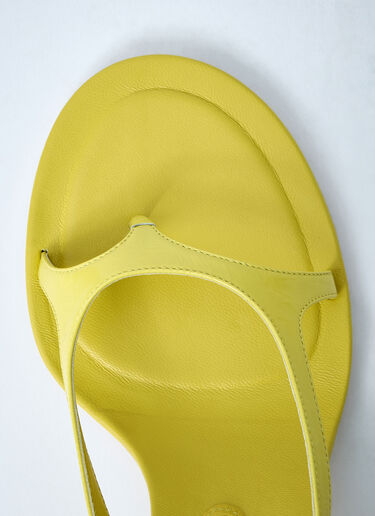 Acne Studios Leather Heel Sandals Yellow acn0261012