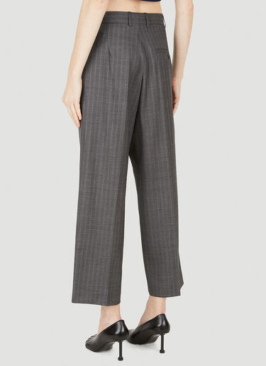 Balenciaga Cropped Suiting Pants Grey bal0248007